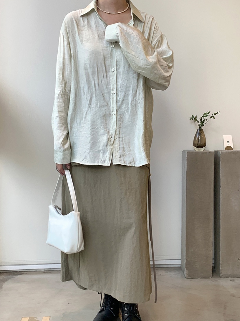 ルーズシアーシャツ | 詳細画像12