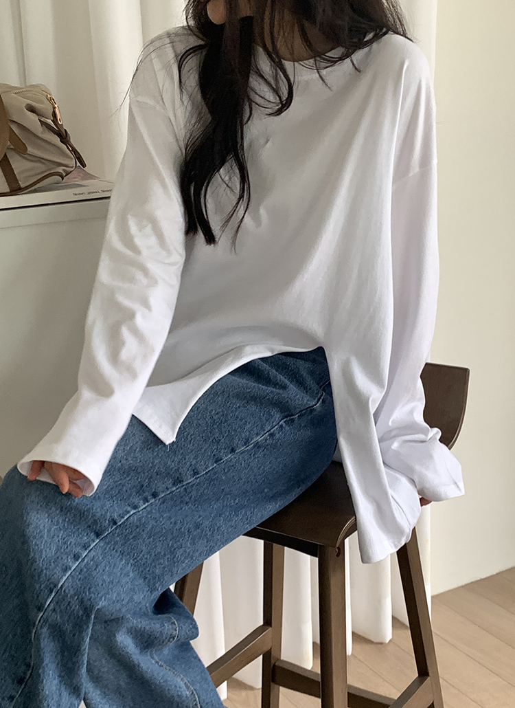 スリットルーズ長袖Tシャツ | 詳細画像3