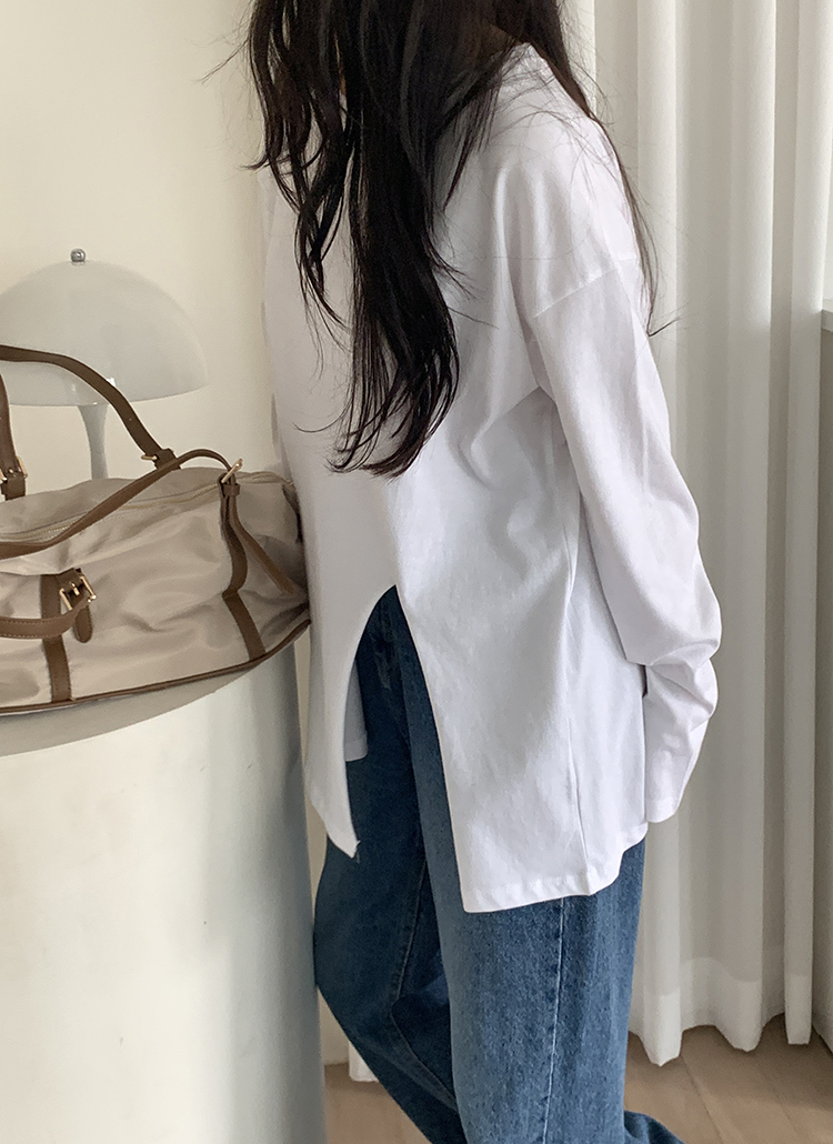 スリットルーズ長袖Tシャツ | 詳細画像4