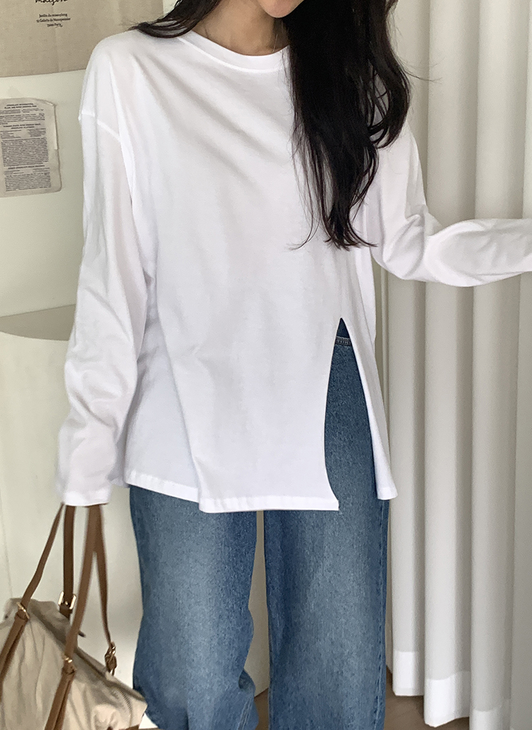 スリットルーズ長袖Tシャツ | 詳細画像6