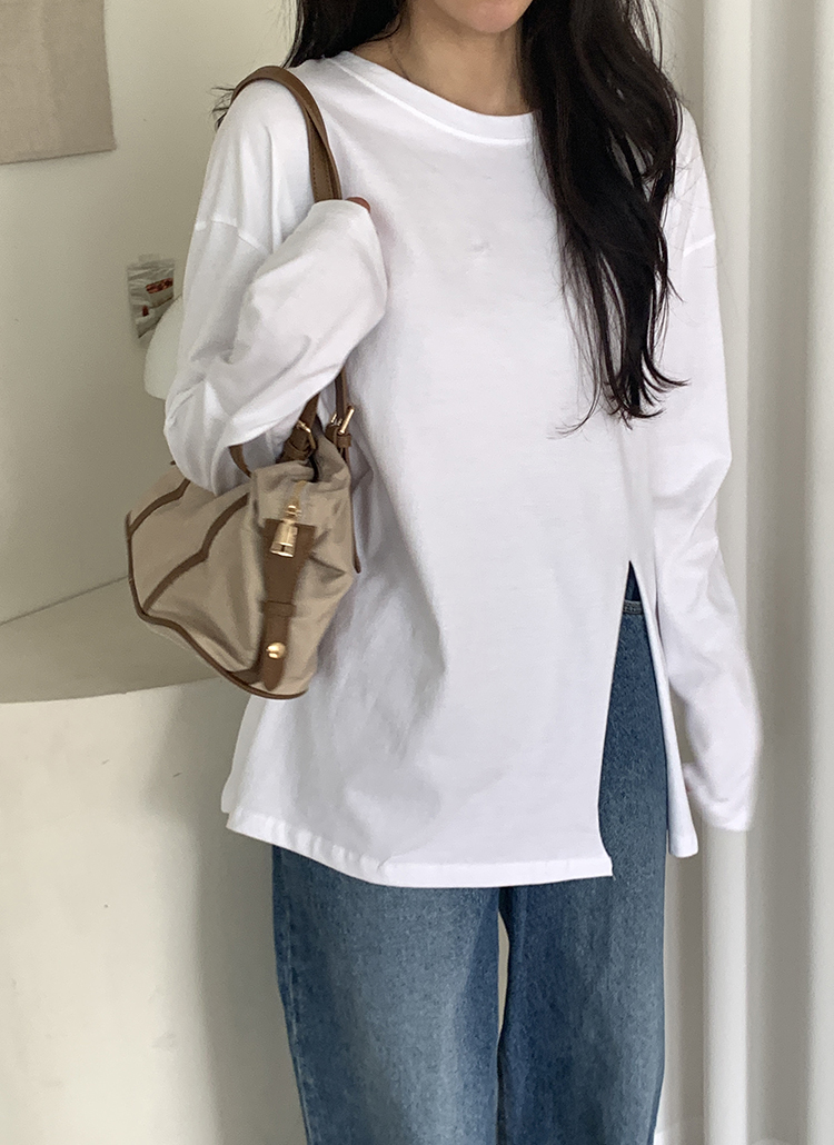 スリットルーズ長袖Tシャツ | 詳細画像7