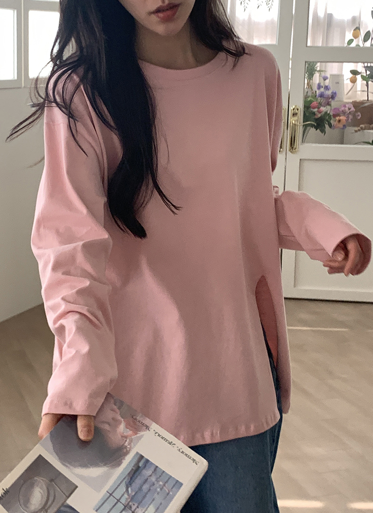 スリットルーズ長袖Tシャツ | 詳細画像9