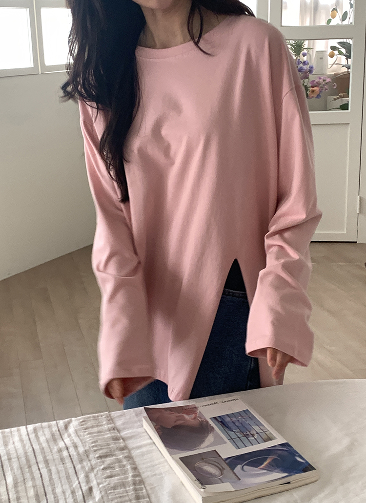 スリットルーズ長袖Tシャツ | 詳細画像11