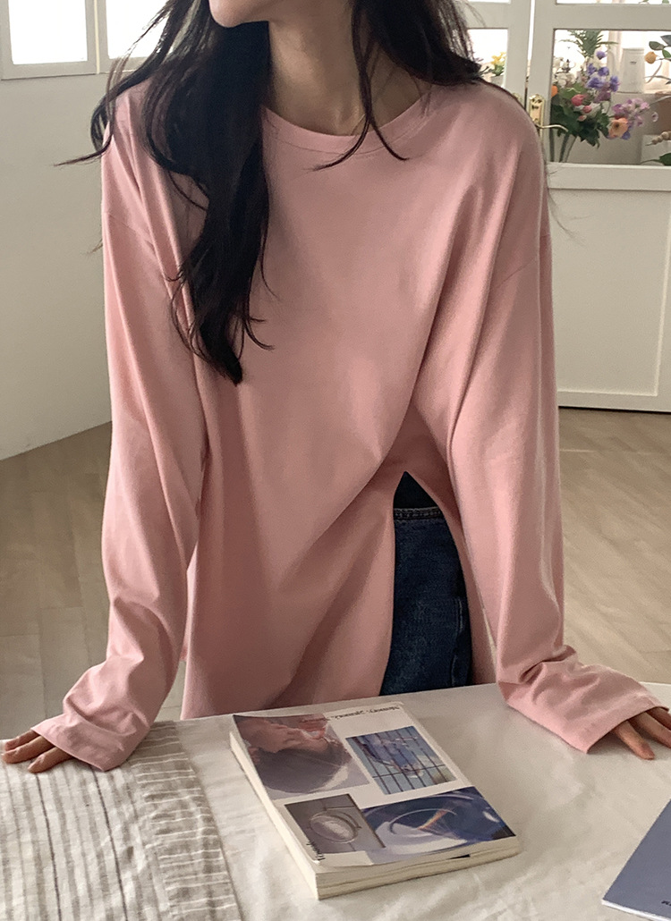スリットルーズ長袖Tシャツ | 詳細画像13