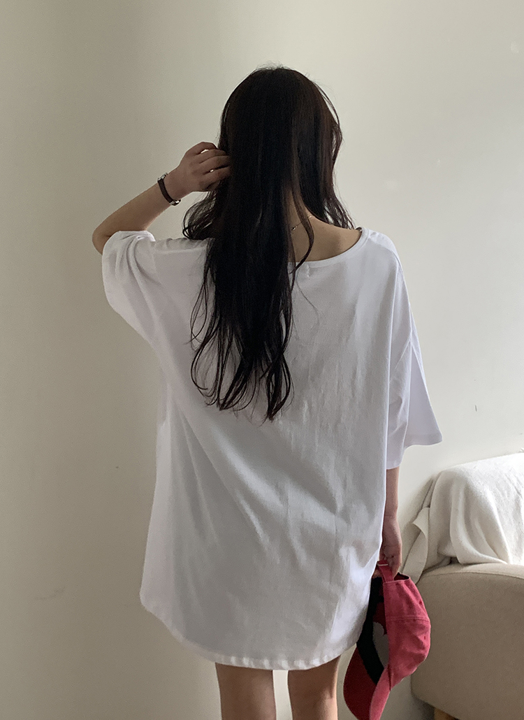 UネックスリットボクシーTシャツ | 詳細画像7