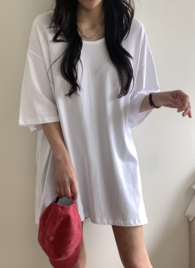 UネックスリットボクシーTシャツ | 詳細画像9
