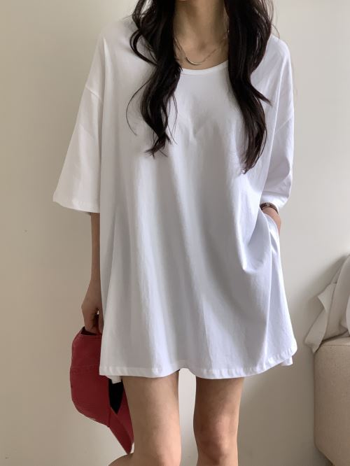 UネックスリットボクシーTシャツ | 詳細画像11