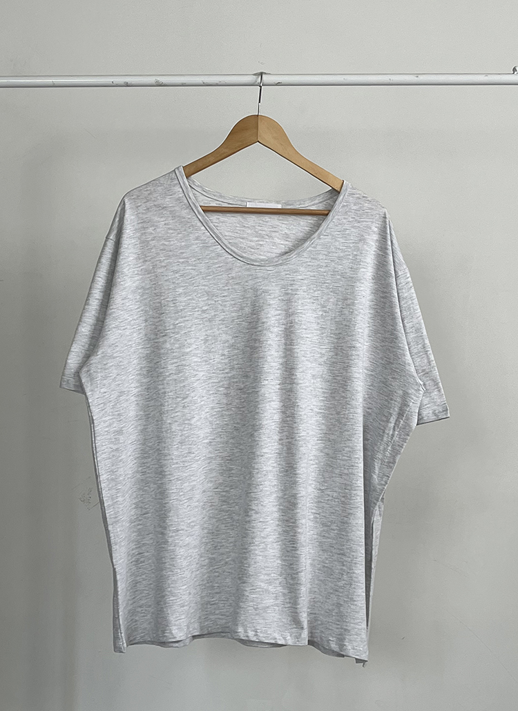 UネックスリットボクシーTシャツ | 詳細画像13