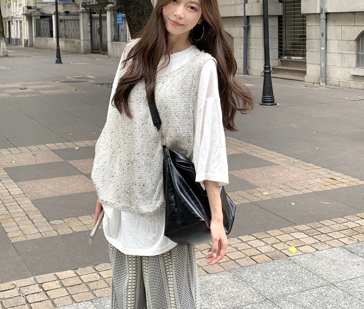 ウエストゴムチェックワイドパンツ | 詳細画像5