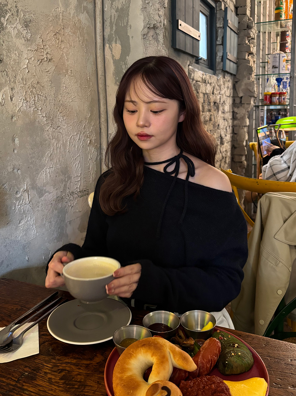 2WAYリボンネック長袖ニット | 詳細画像3