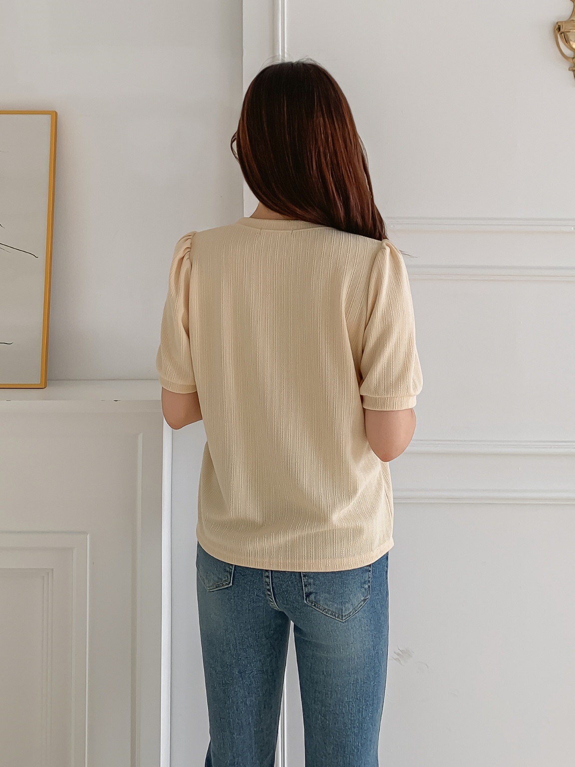 チャームパフ半袖リブTシャツ | 詳細画像5