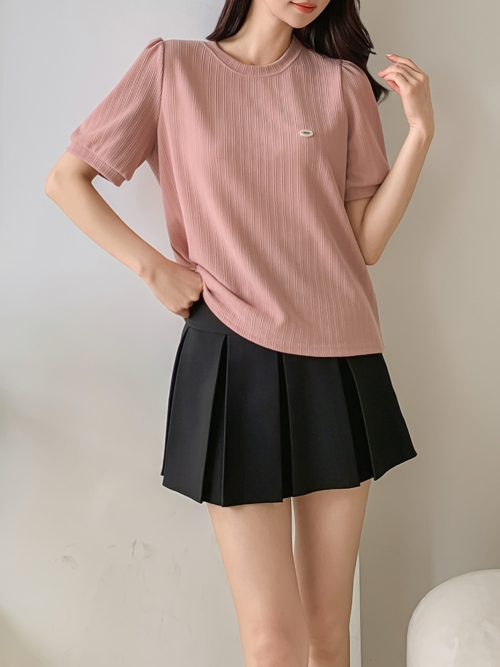 チャームパフ半袖リブTシャツ | 詳細画像16