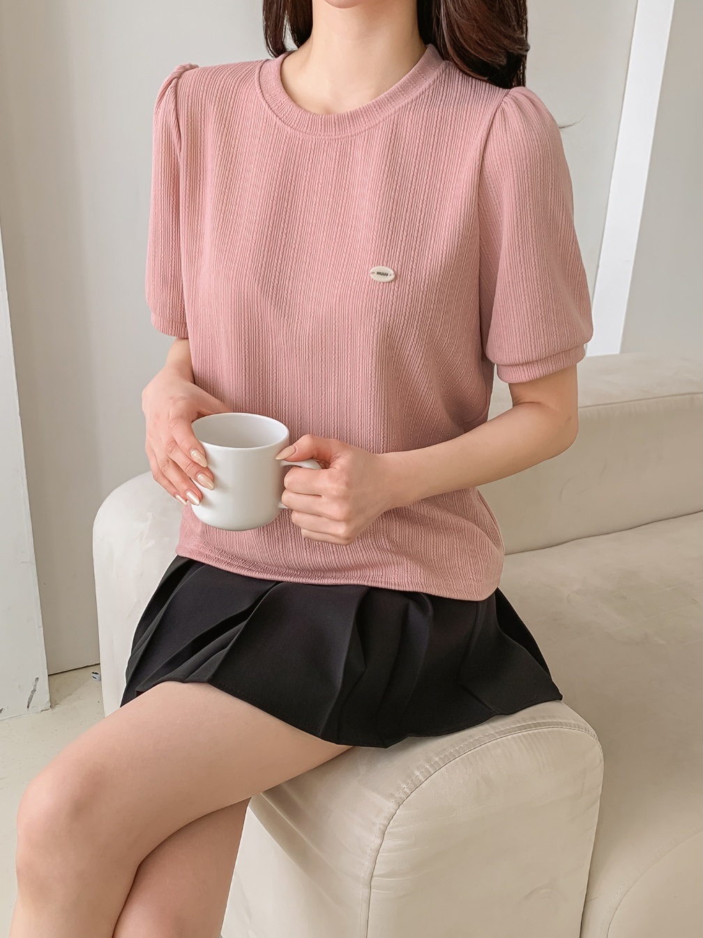 チャームパフ半袖リブTシャツ | 詳細画像18