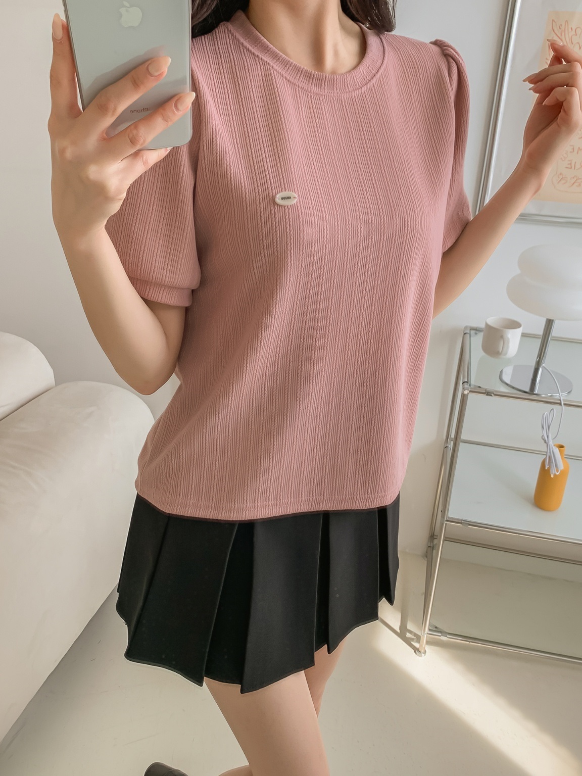チャームパフ半袖リブTシャツ | 詳細画像19