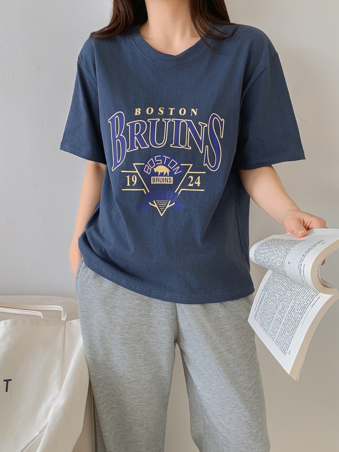 BOSTONプリント半袖Tシャツ | 詳細画像4