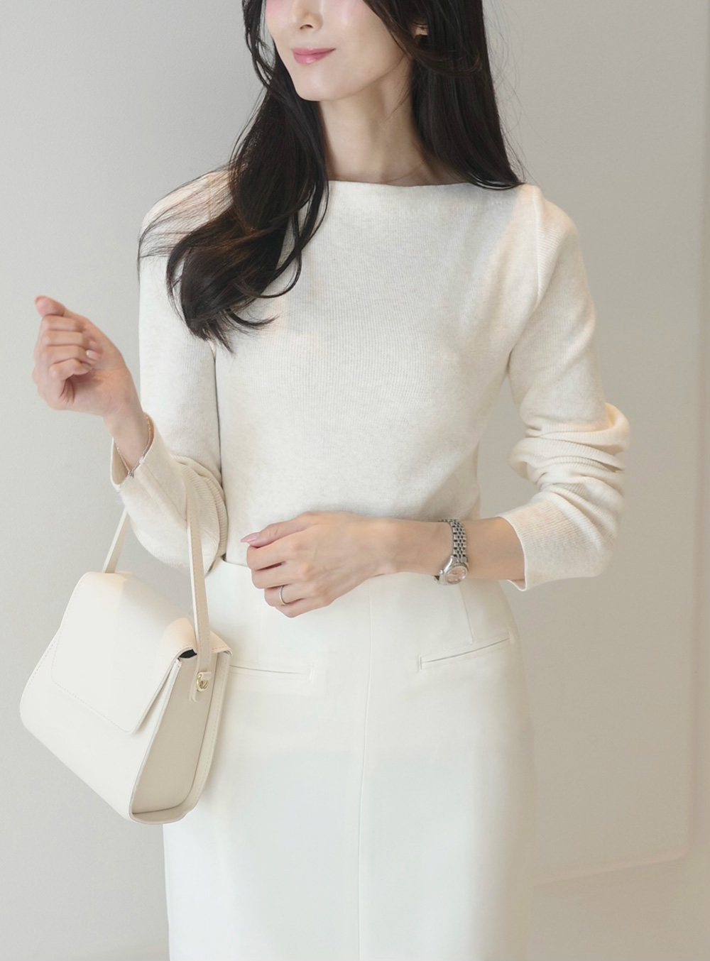 ボートネックリブニット | 詳細画像2