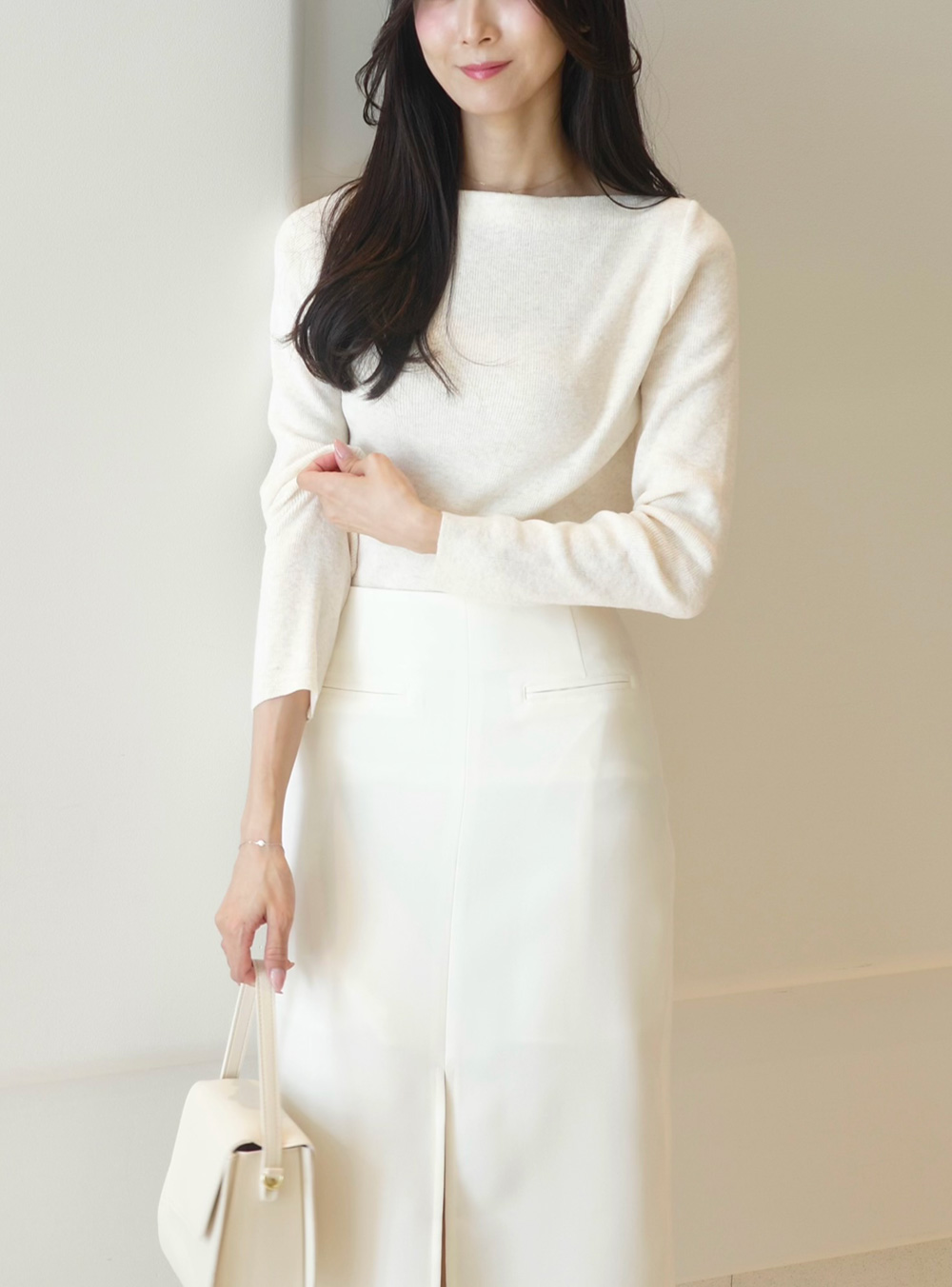 ボートネックリブニット | 詳細画像3