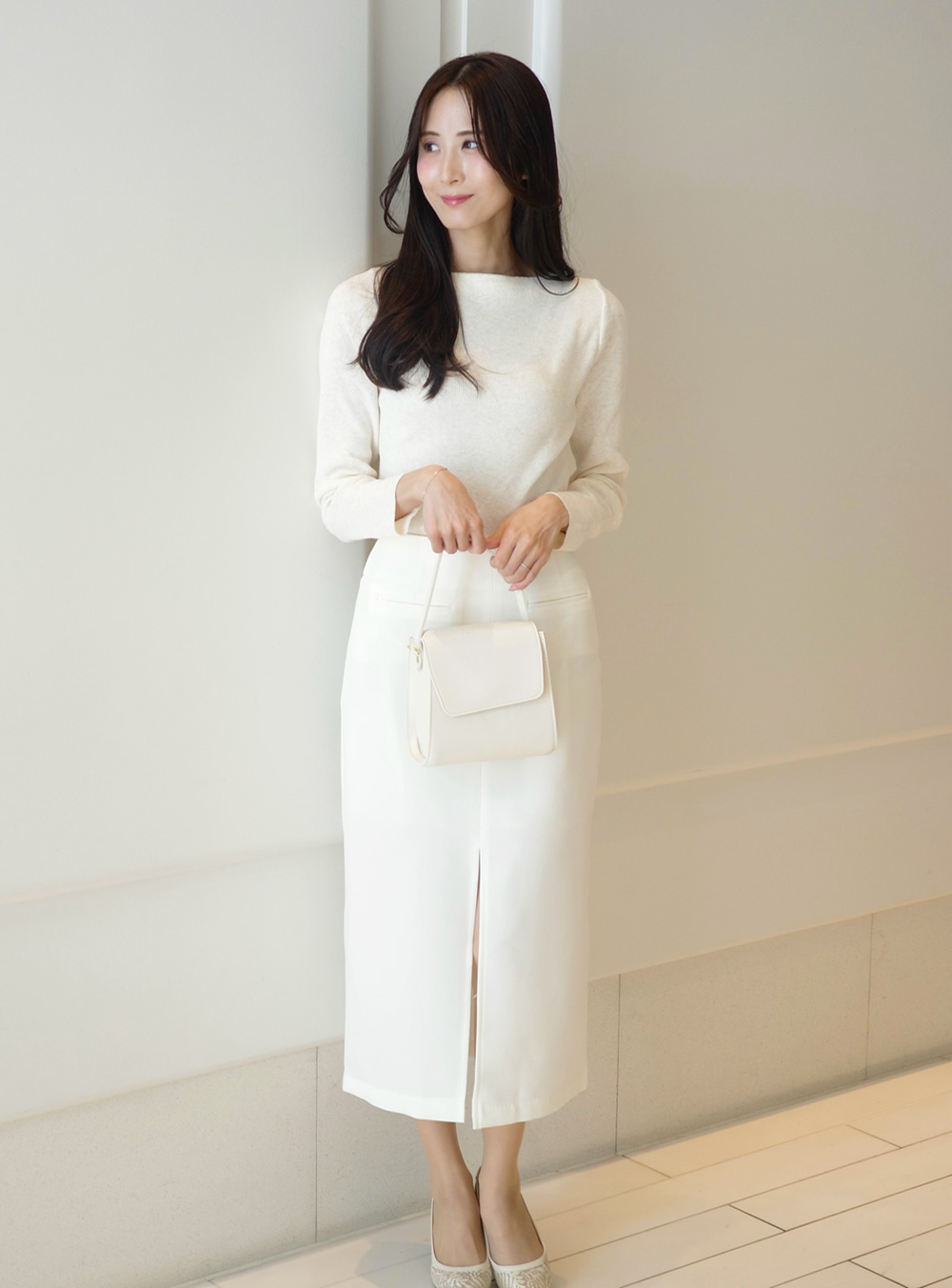 ボートネックリブニット | 詳細画像4