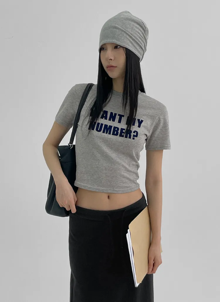 WANT MY NUMBER?半袖Tシャツ | blackup | 詳細画像1