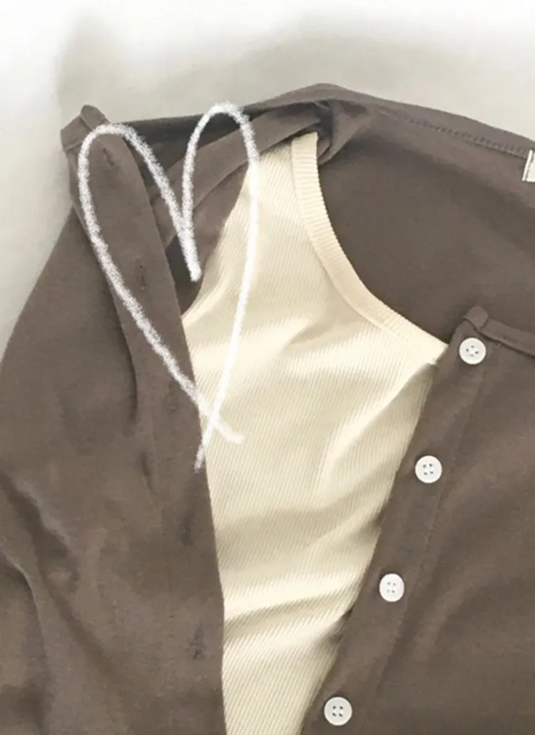 シャーリングレイヤード風ボタンTシャツ | creamsugar | 詳細画像2