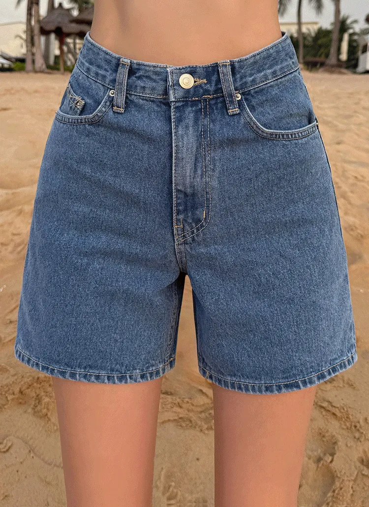 ハイウエスト4分丈デニムパンツ | vivaluv | 詳細画像1
