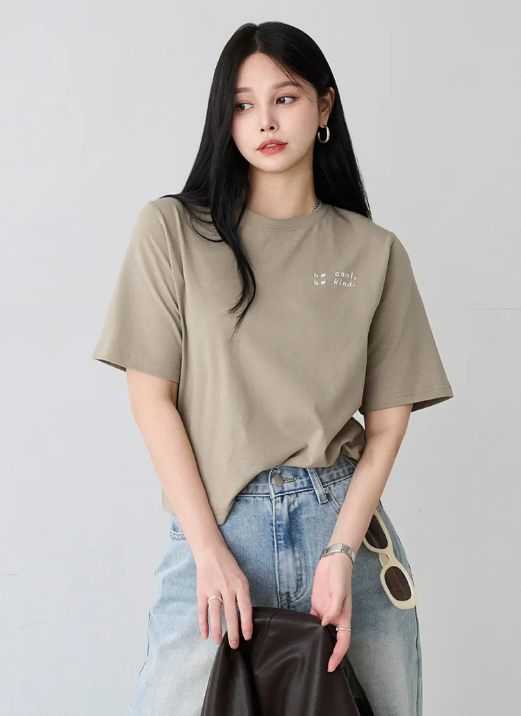 kind刺繍半袖Tシャツ | pippin | 詳細画像1