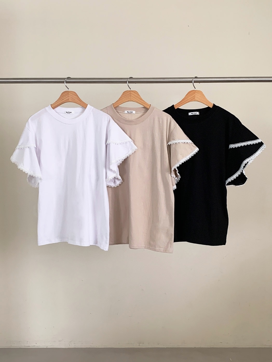 レースラインフレアスリーブTシャツ | 詳細画像17