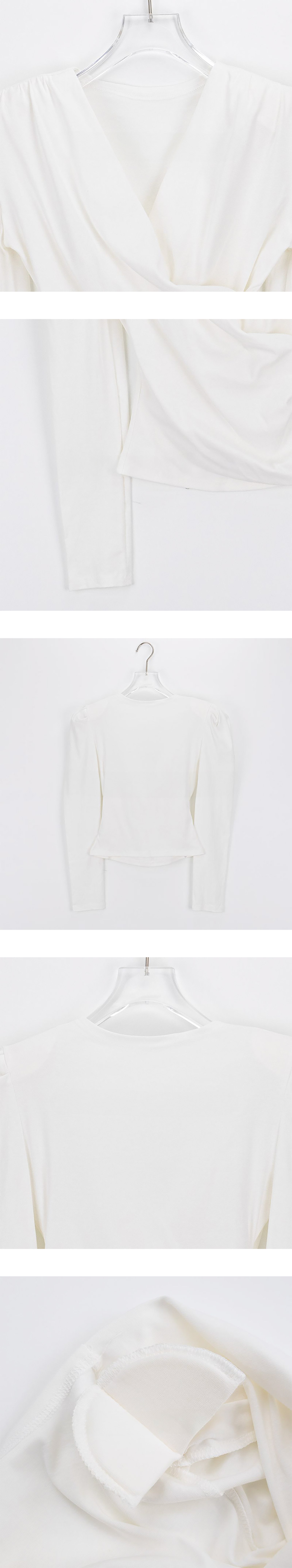 カシュクールパフスリーブTシャツ | 詳細画像7