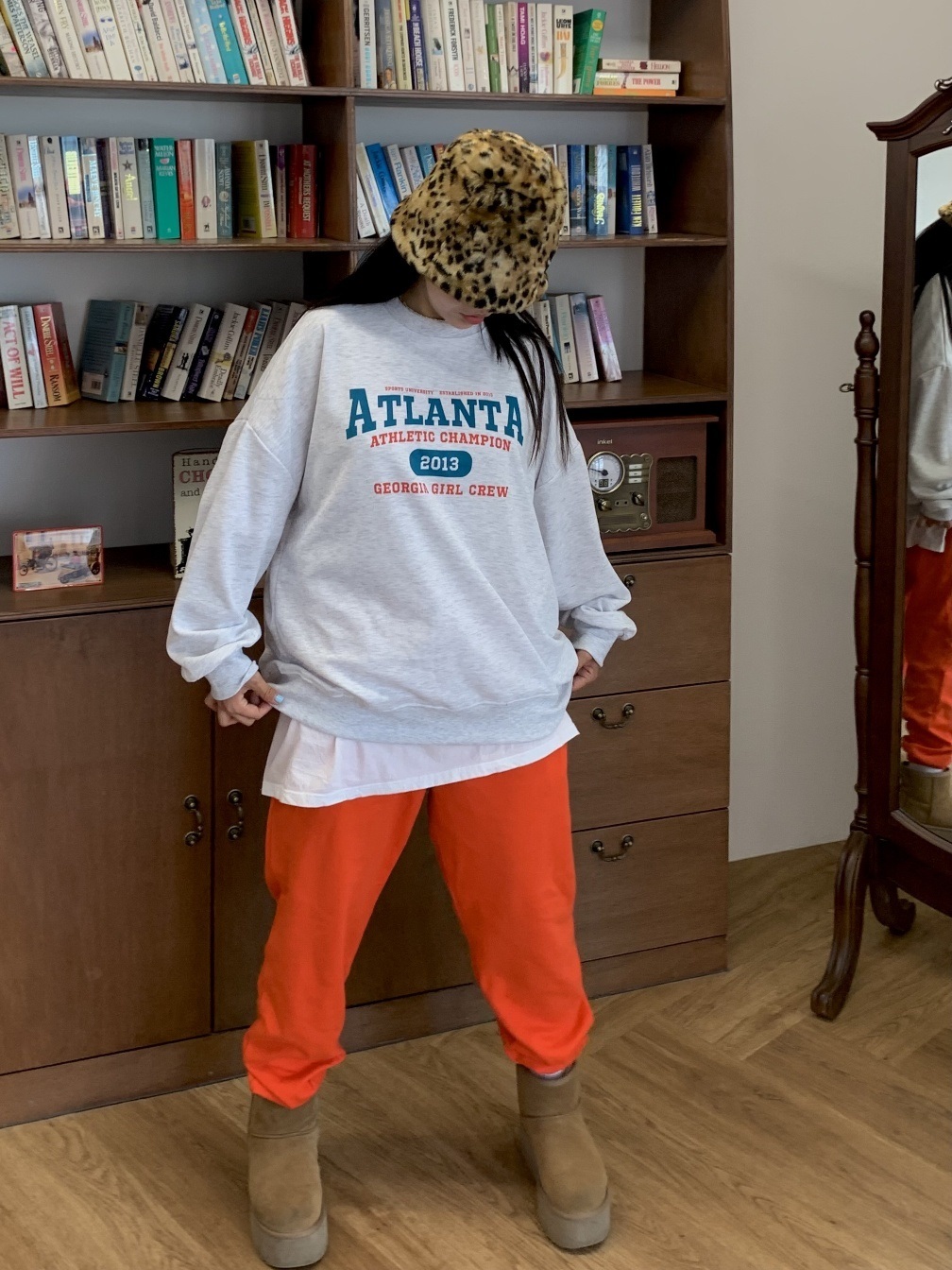 ATLANTA配色レタリングスウェット | 詳細画像2