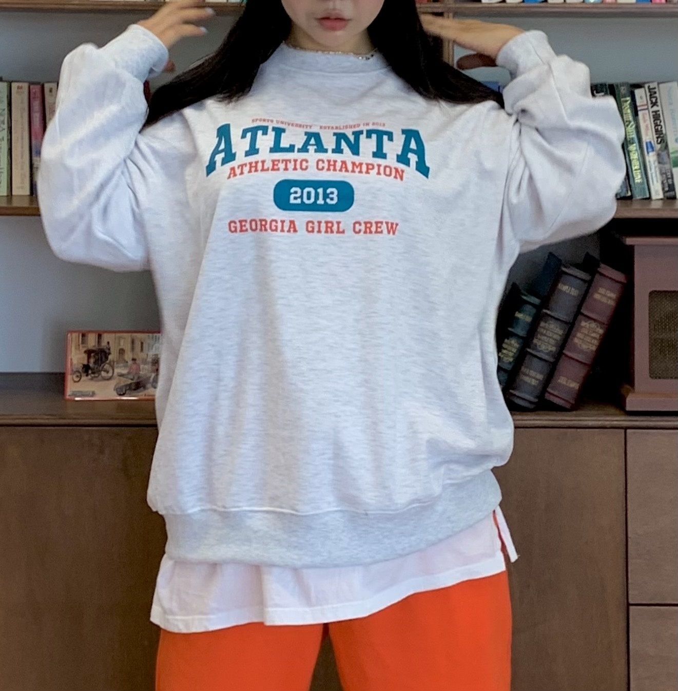 ATLANTA配色レタリングスウェット | 詳細画像4