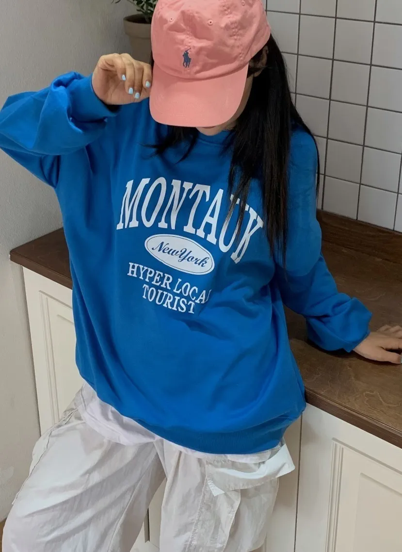 MONTAUKロゴボクシースウェット | 詳細画像1