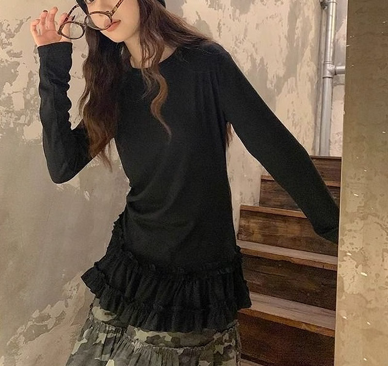 シャーリングフリルティアードTシャツ | 詳細画像8