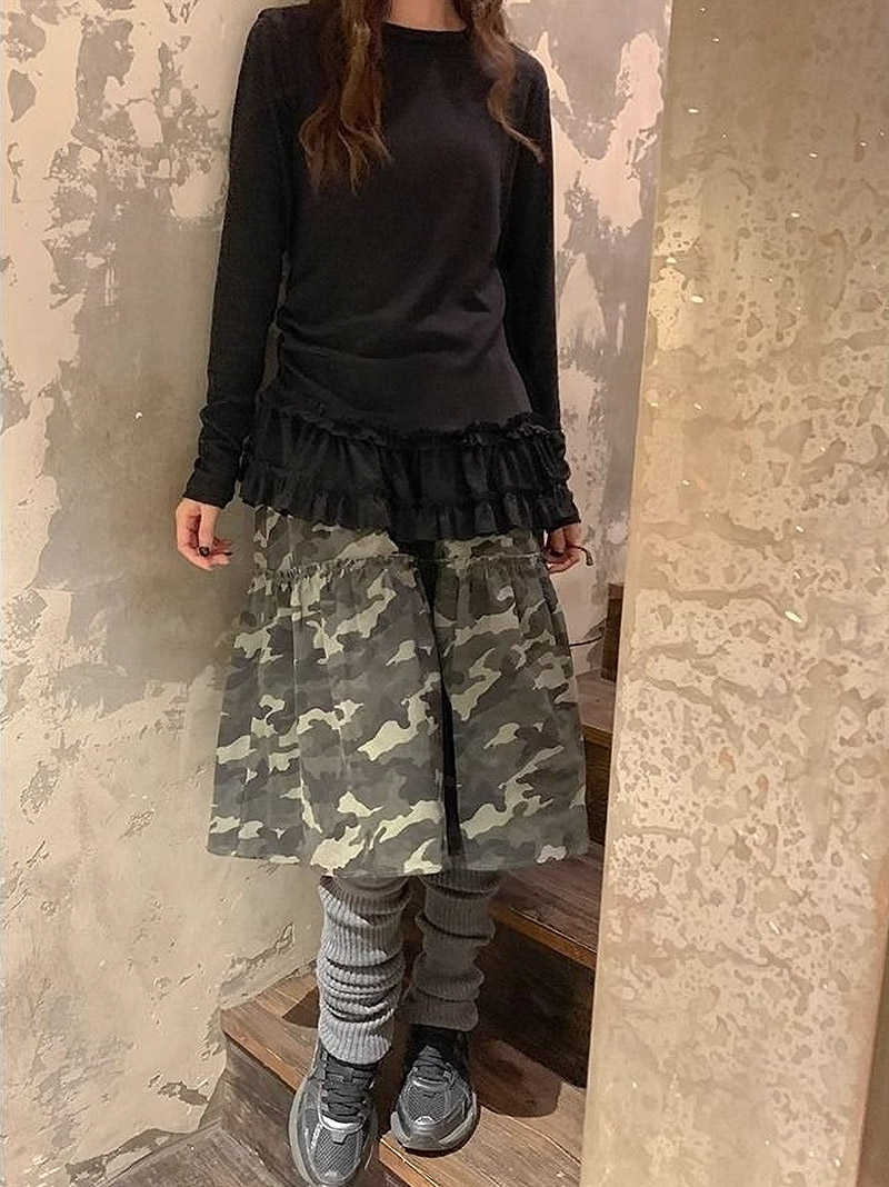 シャーリングフリルティアードTシャツ | 詳細画像10