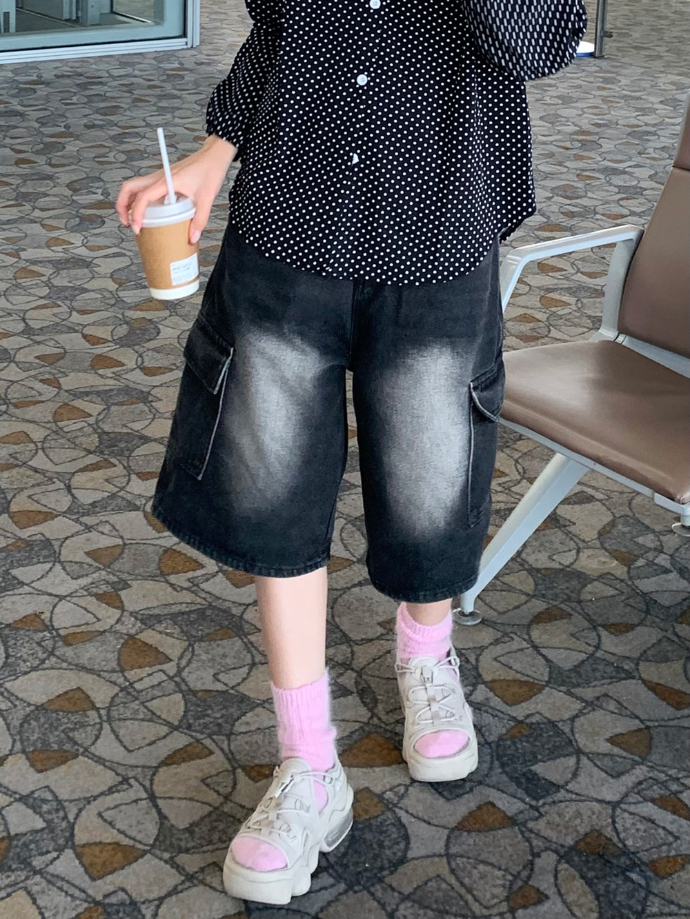 ウォッシングカーゴハーフデニムパンツ | 詳細画像3