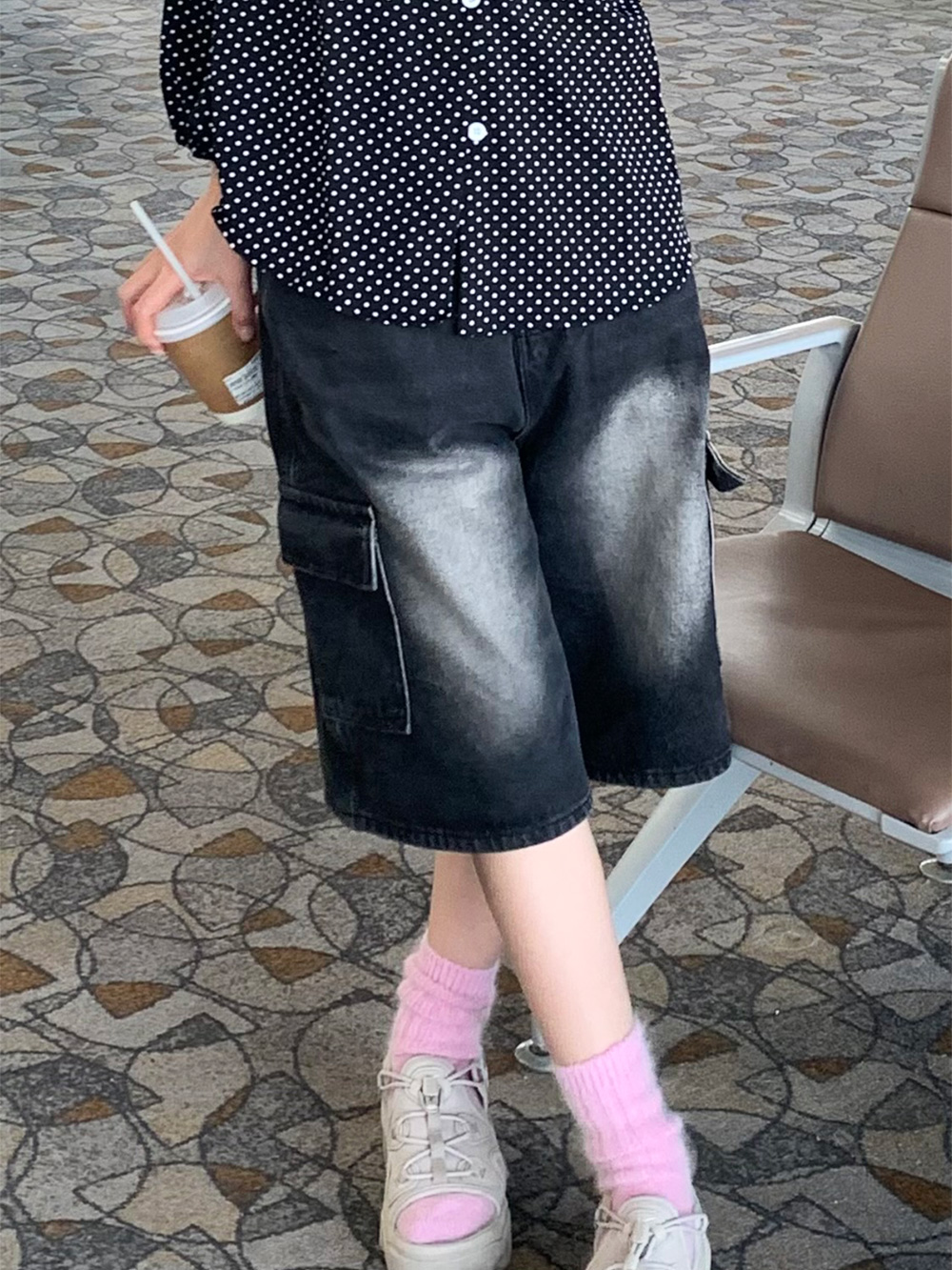 ウォッシングカーゴハーフデニムパンツ | 詳細画像5