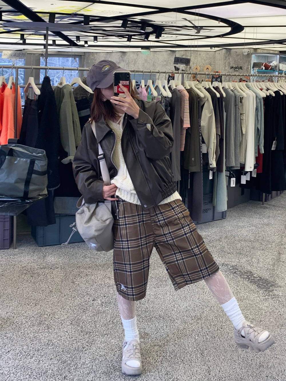 フェイクレザーカラーネックジャンパー | 詳細画像7