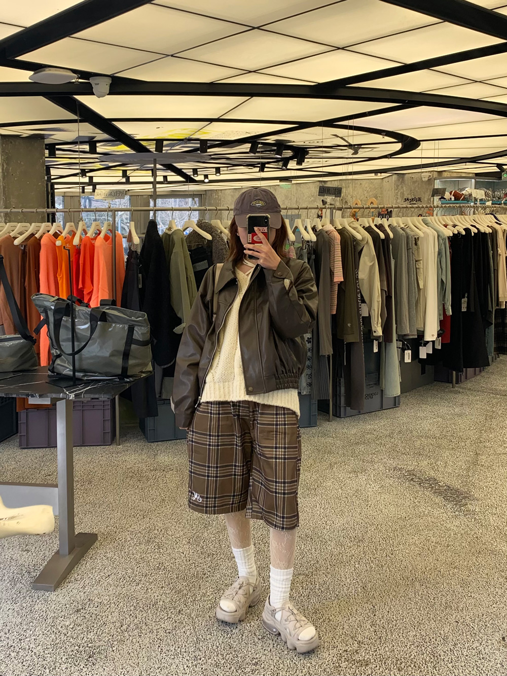 フェイクレザーカラーネックジャンパー | 詳細画像11