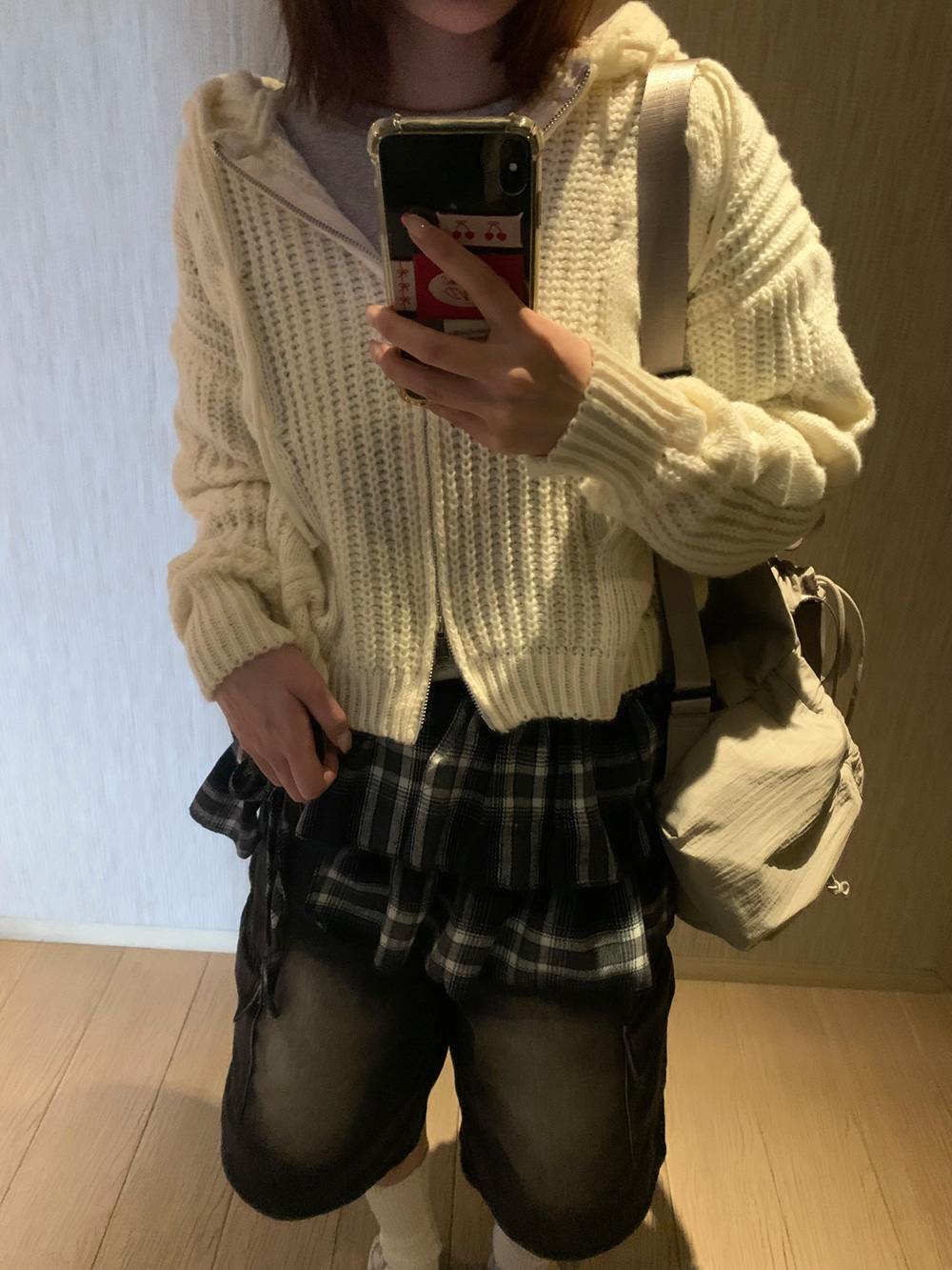 フードニットダブルジップカーディガン | 詳細画像2