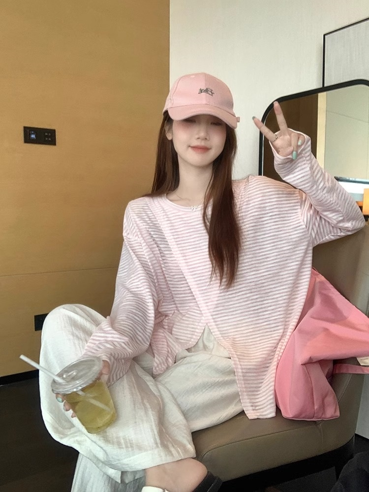 ボーダークロススリットTシャツ | 詳細画像15