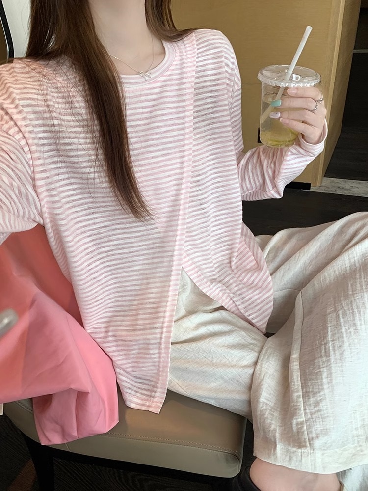 ボーダークロススリットTシャツ | 詳細画像18