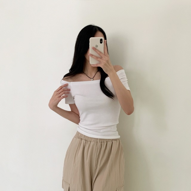 オフショル半袖Tシャツ | 詳細画像4