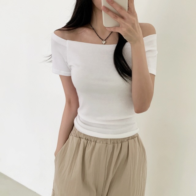 オフショル半袖Tシャツ | 詳細画像5