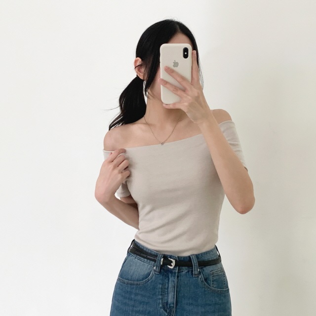 オフショル半袖Tシャツ | 詳細画像11