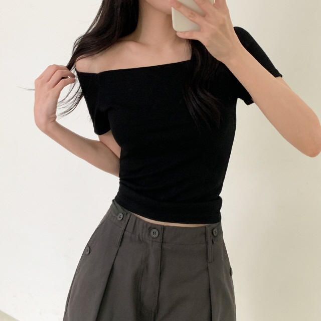 オフショル半袖Tシャツ | 詳細画像12