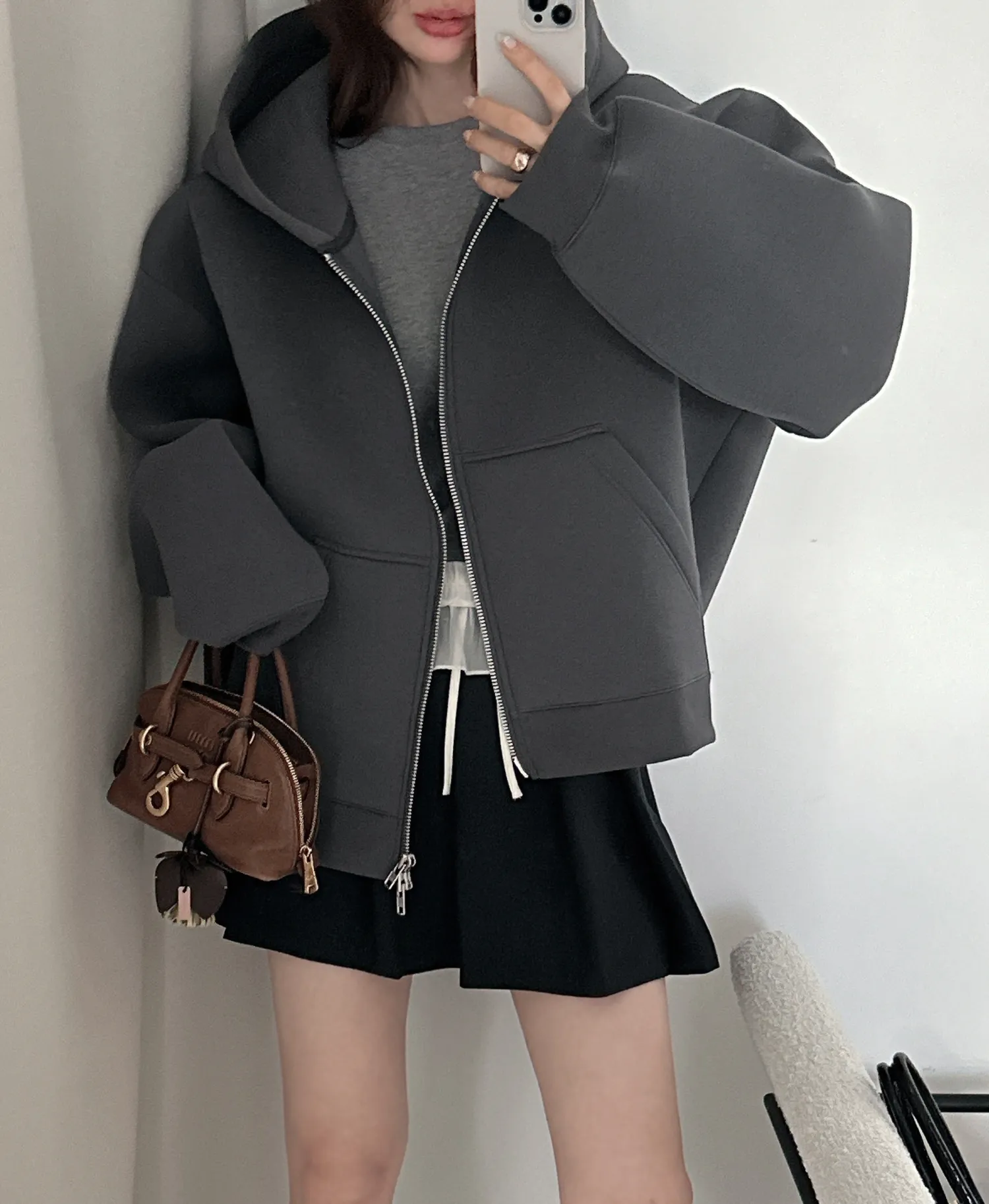 ネオプレーンジップパーカー | partysu | 詳細画像1