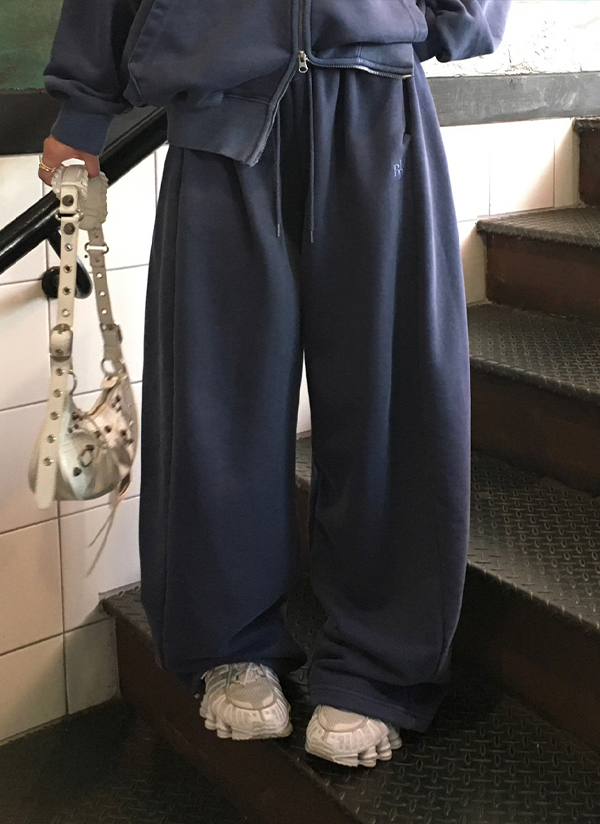beidelli made]ピグメントジップパーカー&2TYPEスウェットパンツSET