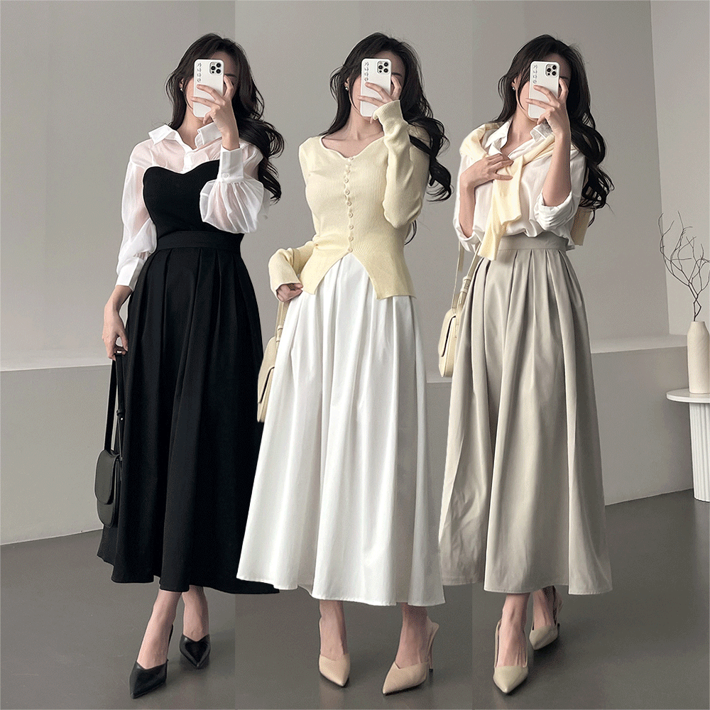 ベージュ 長袖 結婚式 デート 記念日 dholic ganadaran 韓国