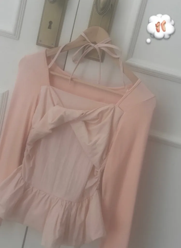 ツイストリボンボレロレイヤード風バルーンブラウス | creamsugar | 詳細画像1