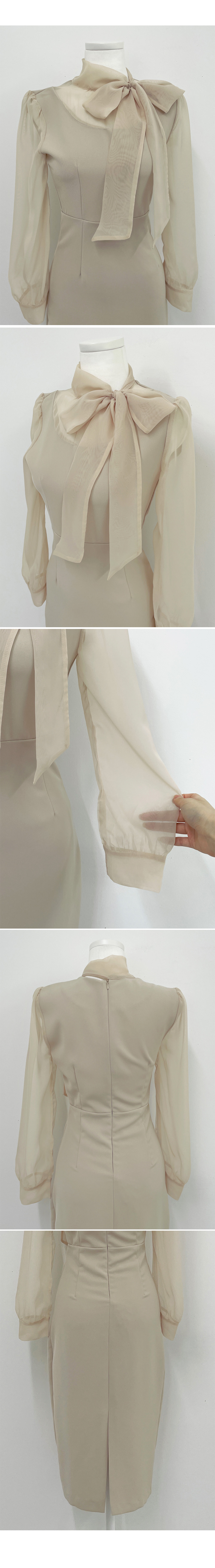 シアーリボンネックワンピース | 詳細画像16