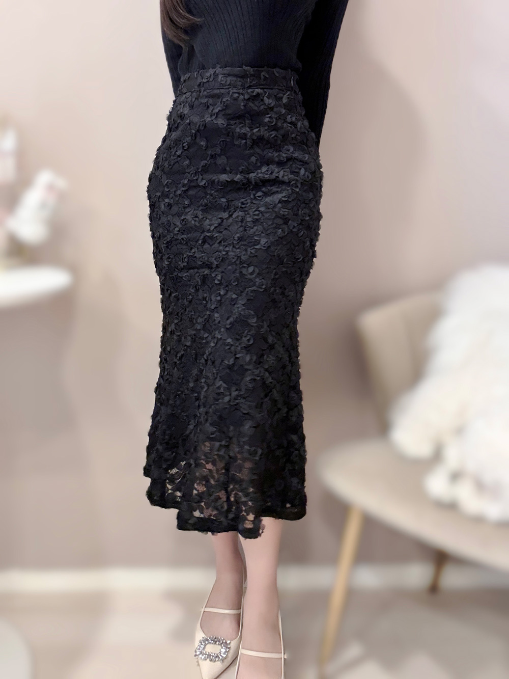 フラワーマーメイドスカート | 詳細画像3